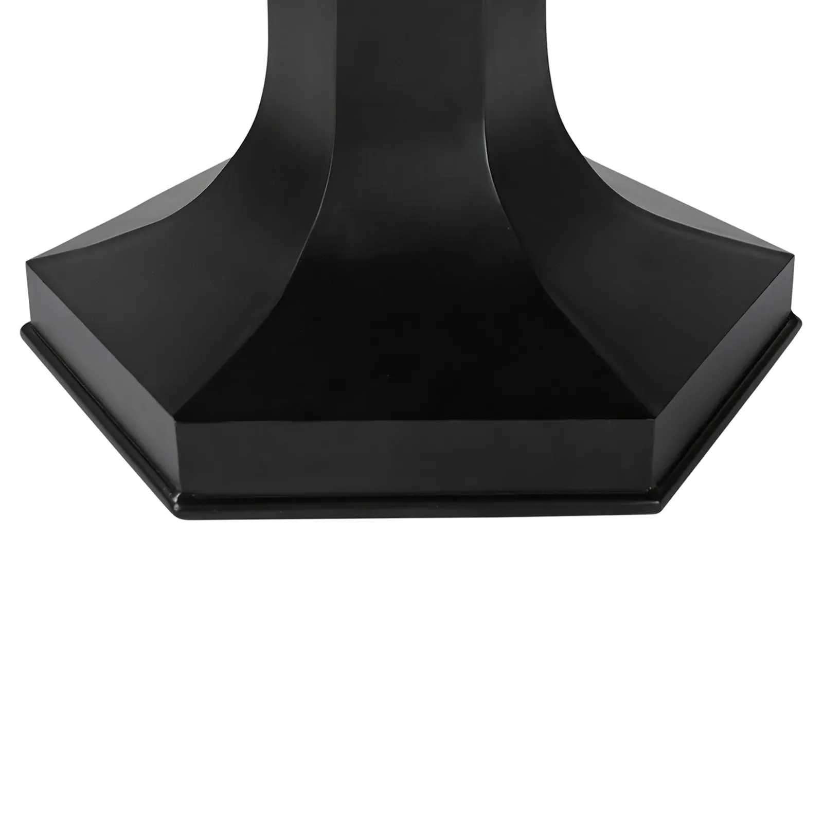 Jill Round Pedestal Dining Table - Black, Iron