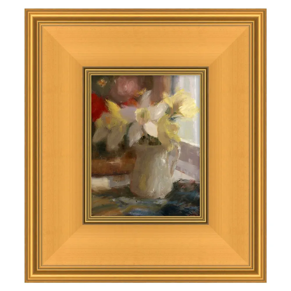 Jillian Daffodils Frame Painting - Yellow, Gold