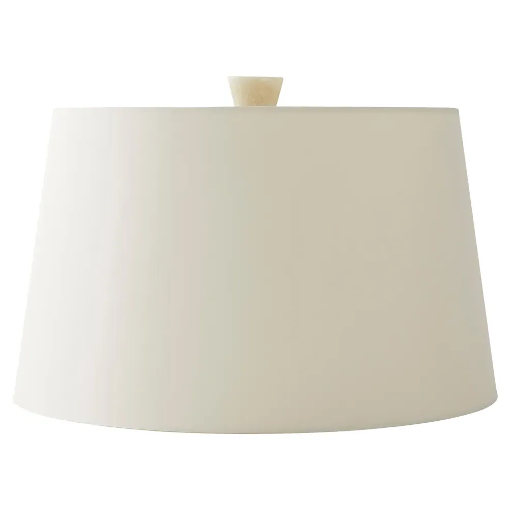 Jillian Sculptural Table Lamp - White, Glass Stone