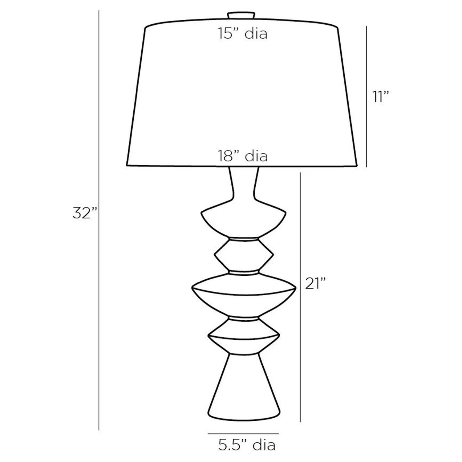Jillian Sculptural Table Lamp - White, Glass Stone