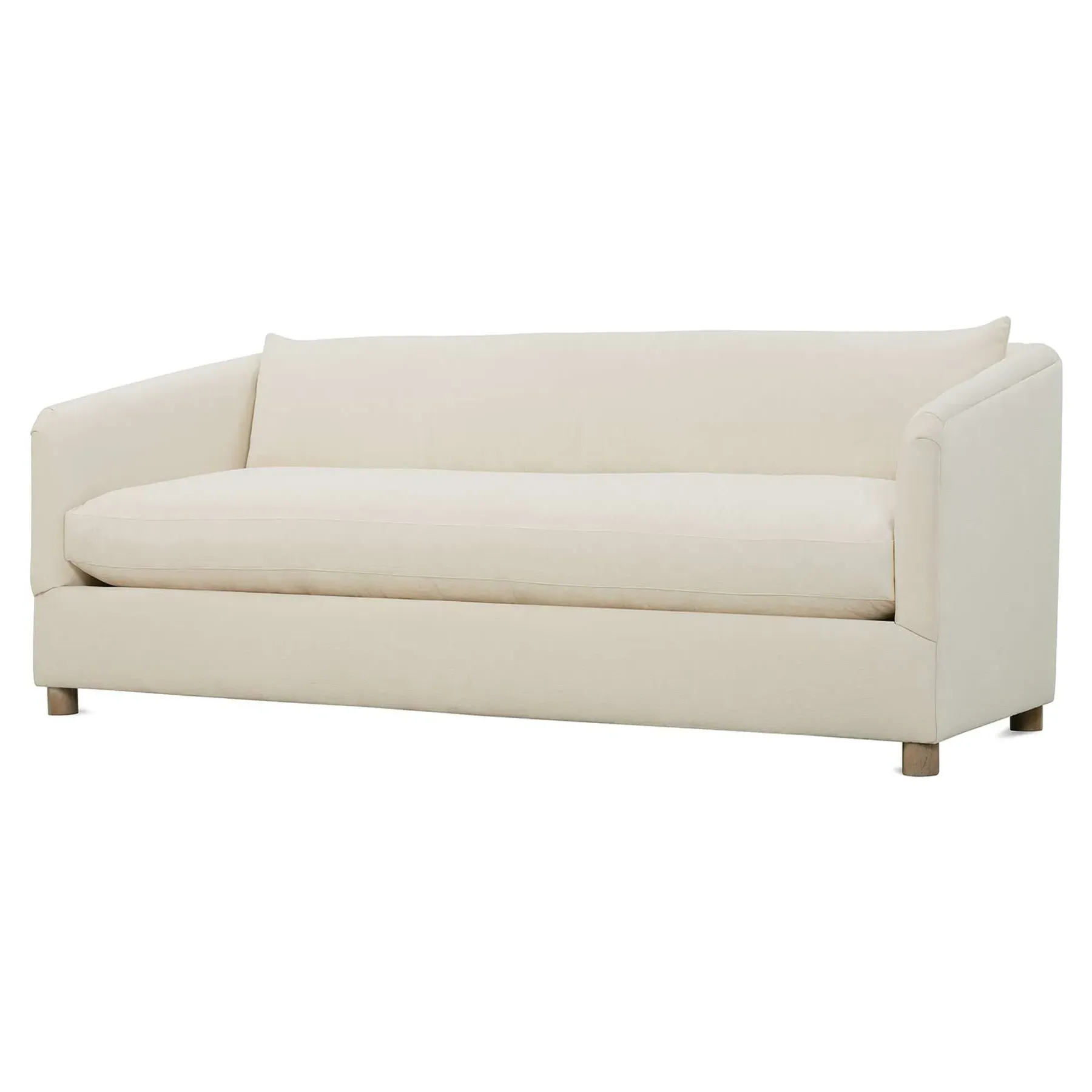Jim 3-Seater Sofa - White, Wood