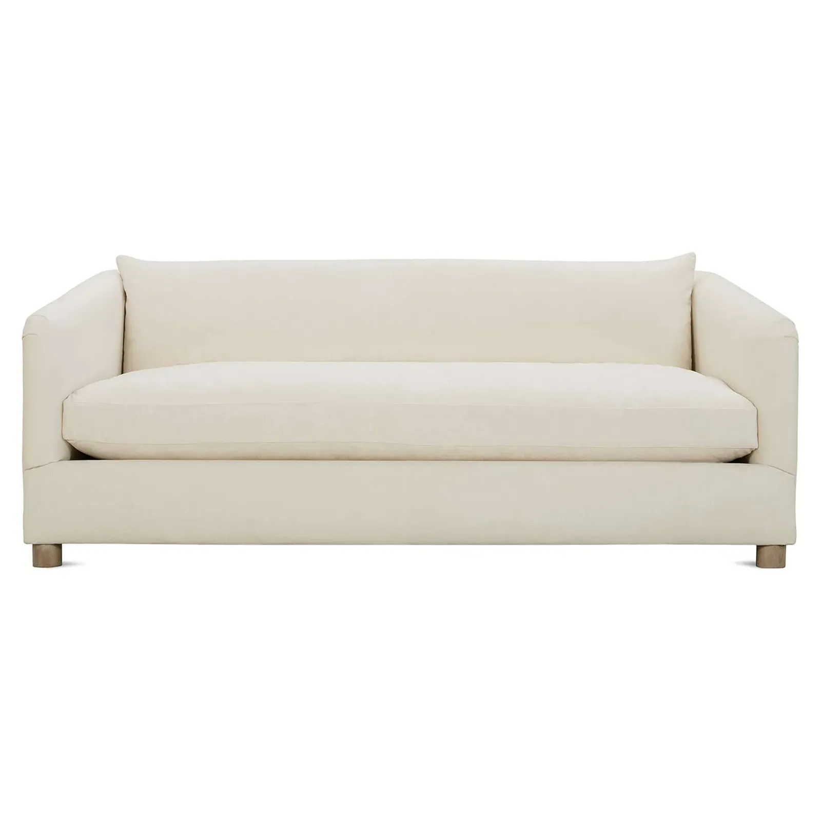 Jim 3-Seater Sofa - White, Wood image