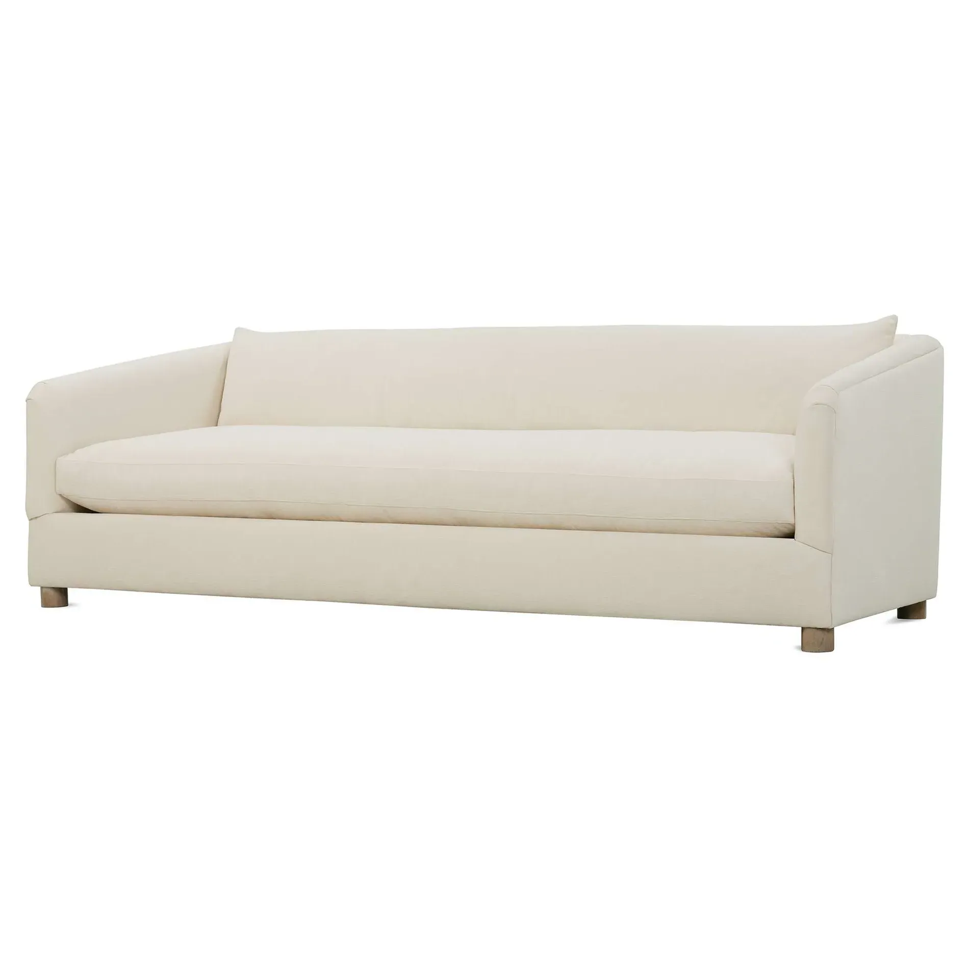 Jim 4-Seater Sofa - White, Wood