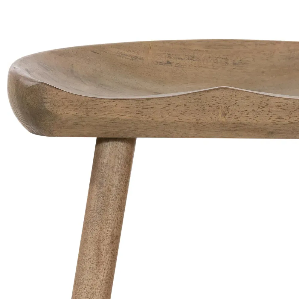 Jimmy Bar Stool - Natural Matte, Solid Wood
