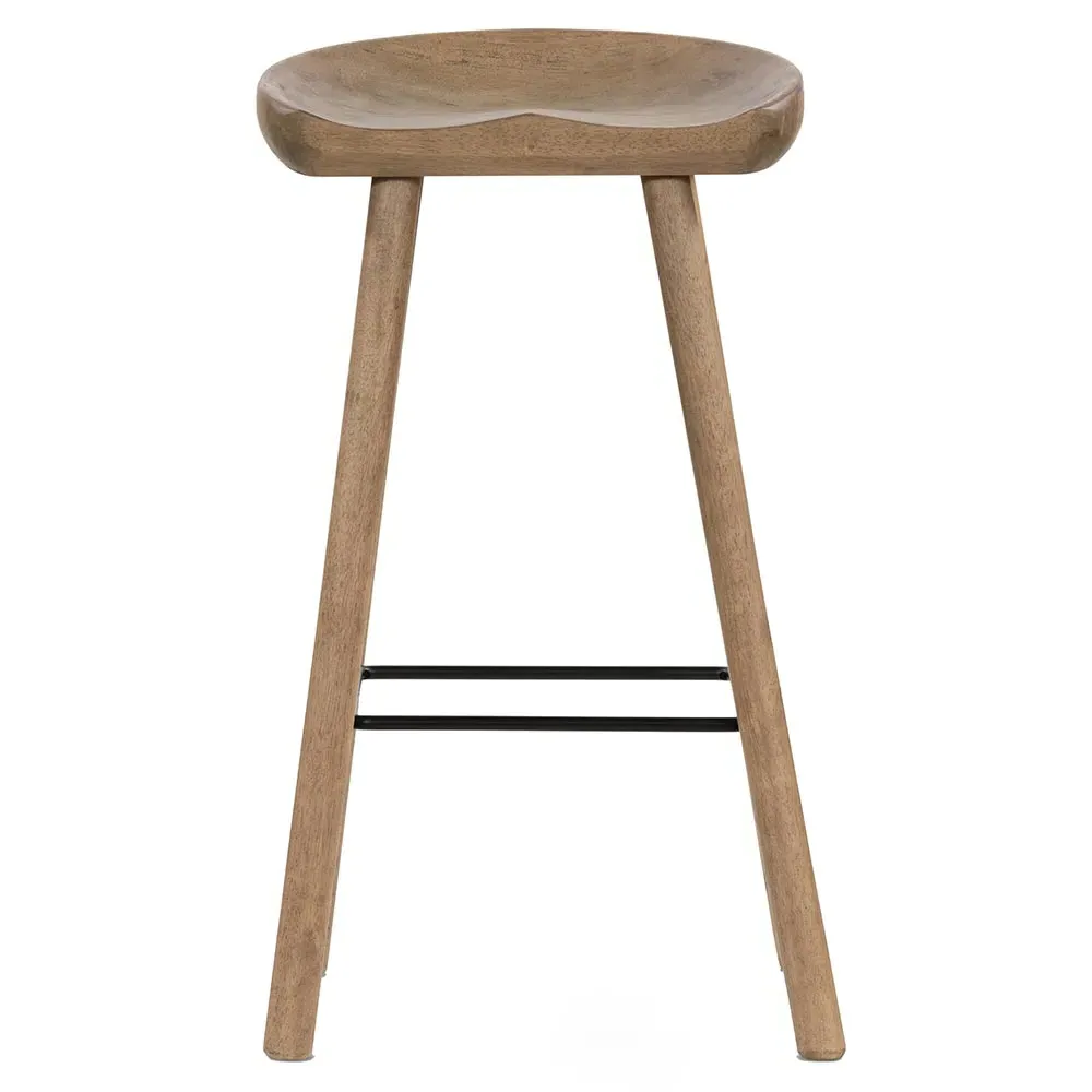 Jimmy Bar Stool - Natural Matte, Solid Wood image