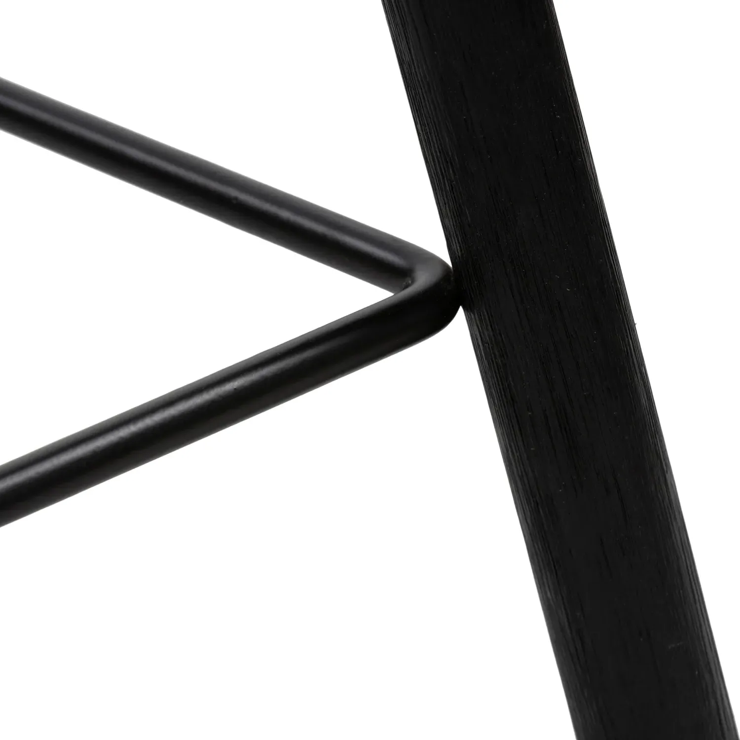 Jimmy Counter Stool - Matte Black, Parawood