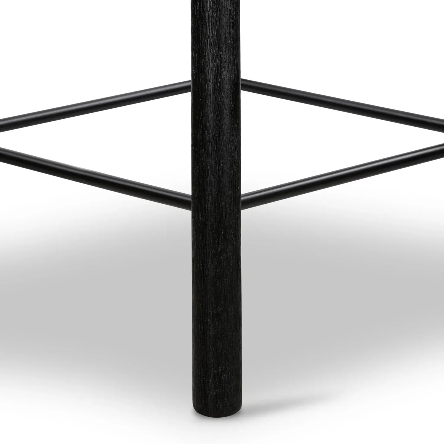 Jimmy Counter Stool - Matte Black, Parawood