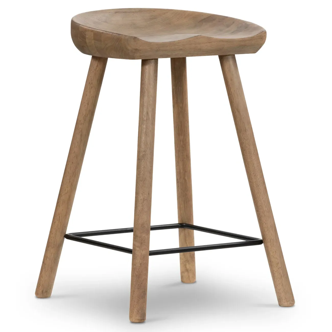 Jimmy Counter Stool - Natural Matte, Parawood