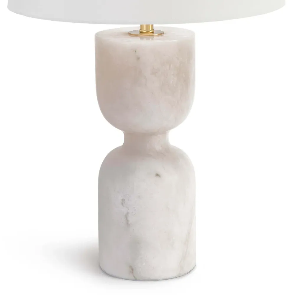 Joan Stone Base Table Lamp - White