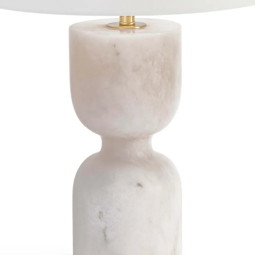 Joan Stone Base Table Lamp - White