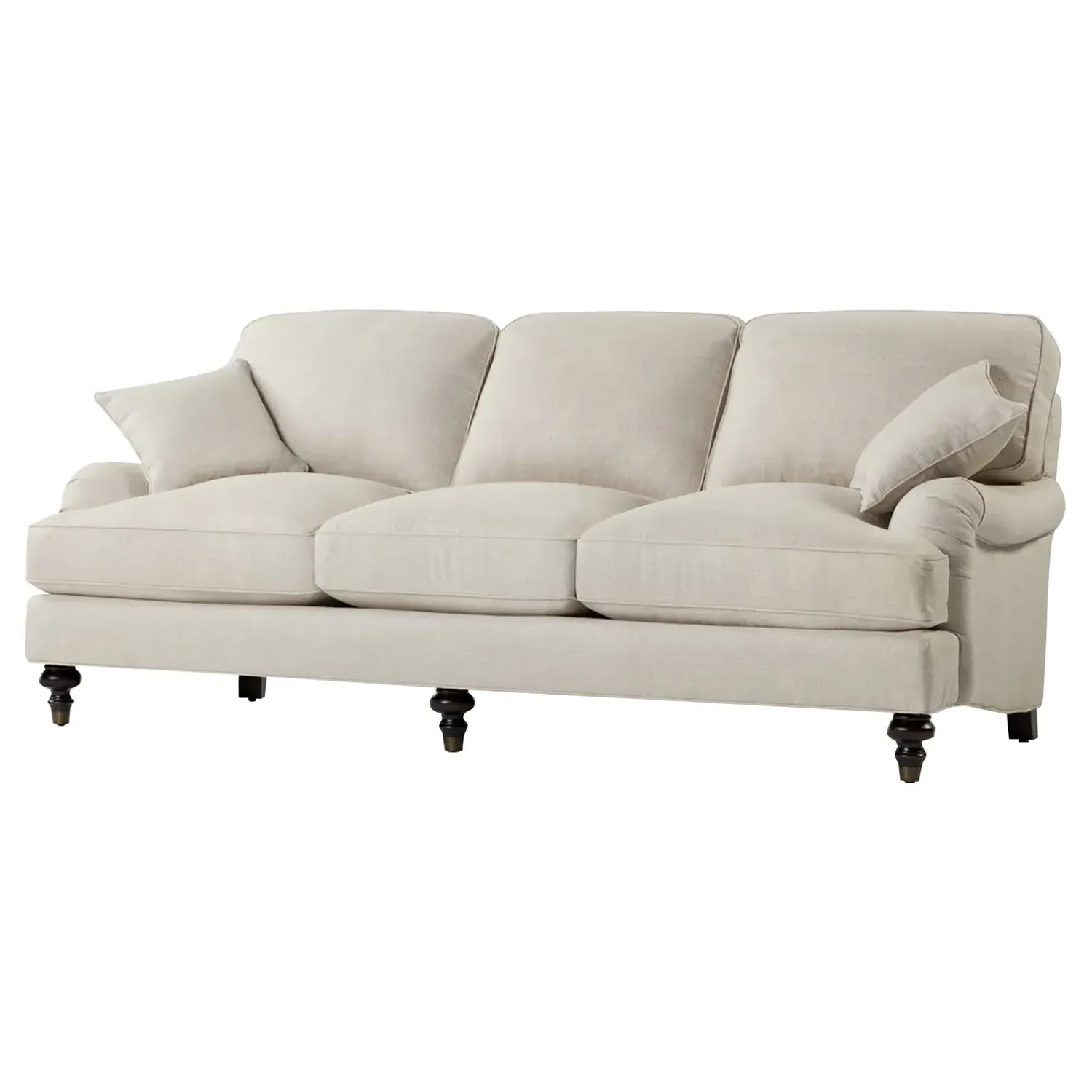 Joanne 89" Sofa - Cream, Tribecca Natural Fabric