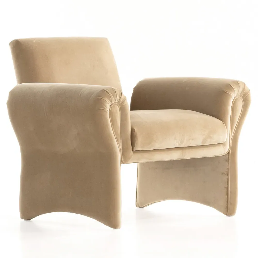 Joaquin Arm Chair - Beige, Poplar