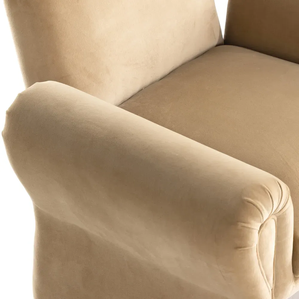 Joaquin Arm Chair - Beige, Poplar