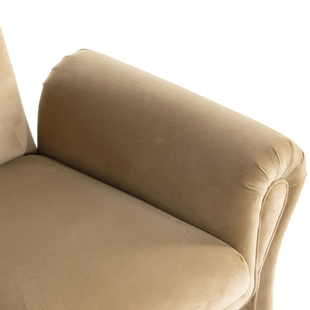 Joaquin Arm Chair - Beige, Poplar