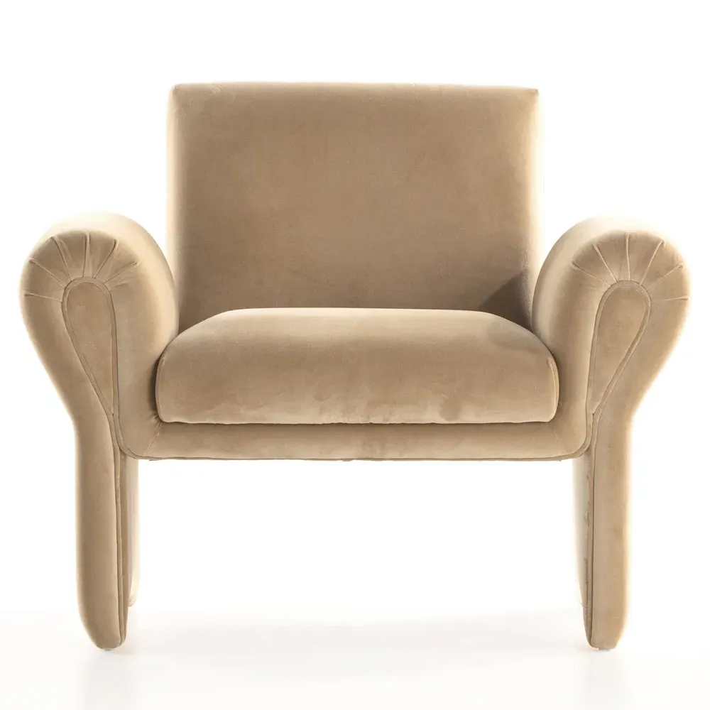 Joaquin Arm Chair - Beige, Poplar