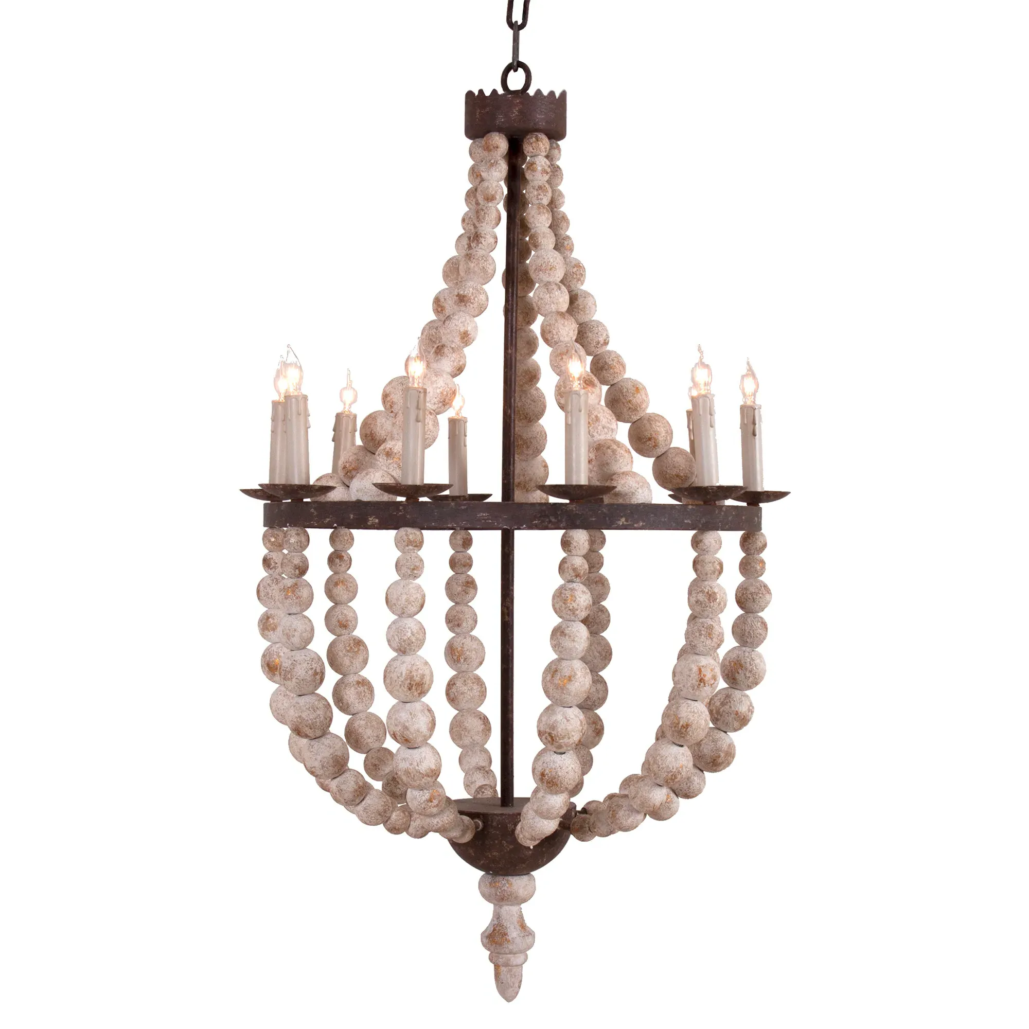 Jocelyn Bulb Chandelier - Antique Gold