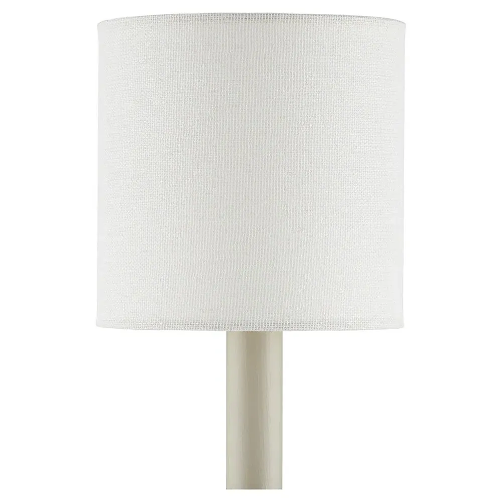 Jodie Drum Chandelier Shade - Off White, Grasscloth