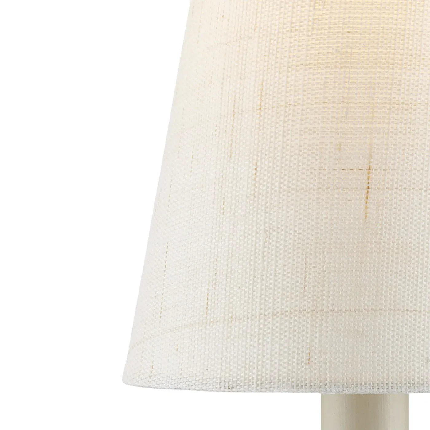 Jodie Tapered Chandelier Shade - Cream, Grasscloth