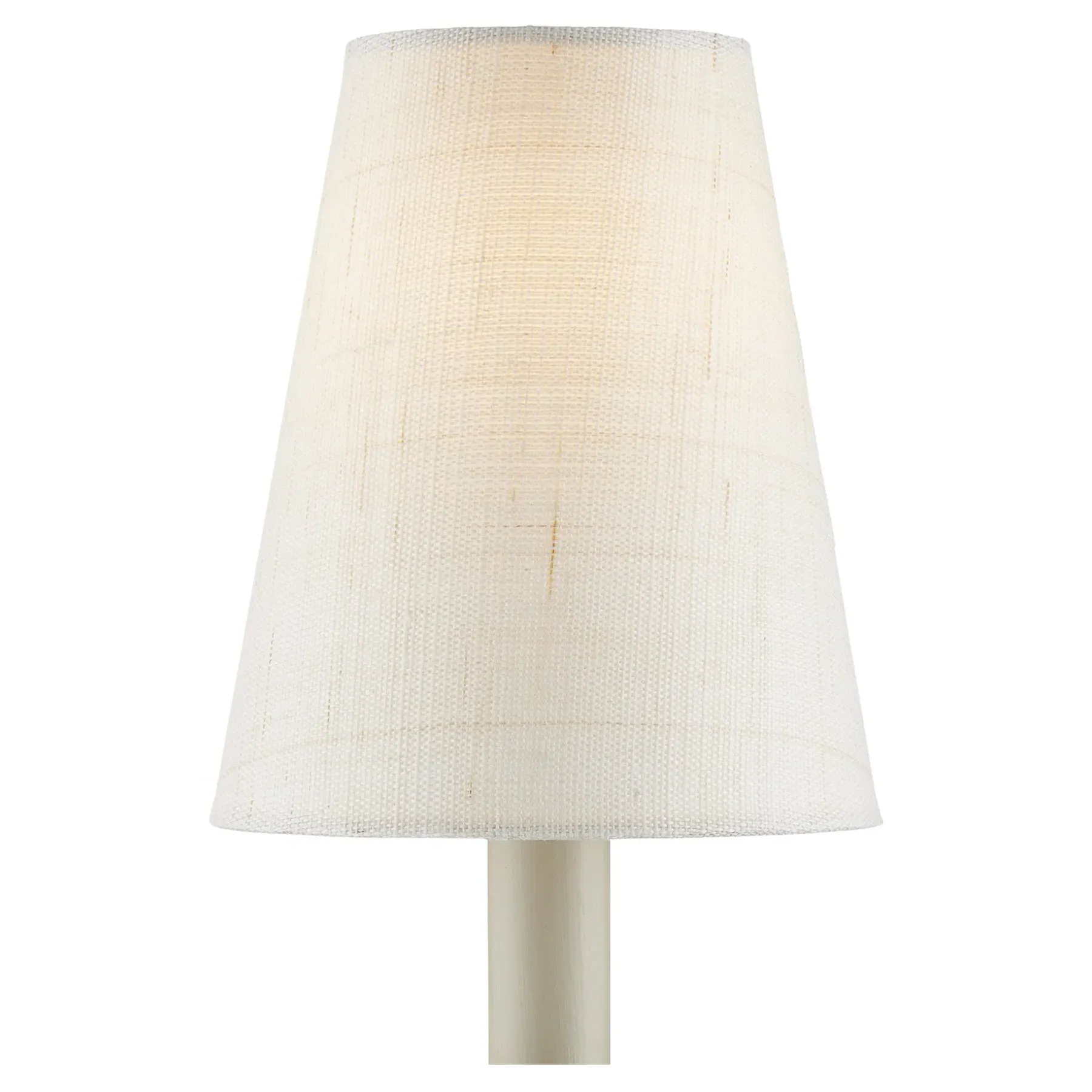 Jodie Tapered Chandelier Shade - Cream, Grasscloth