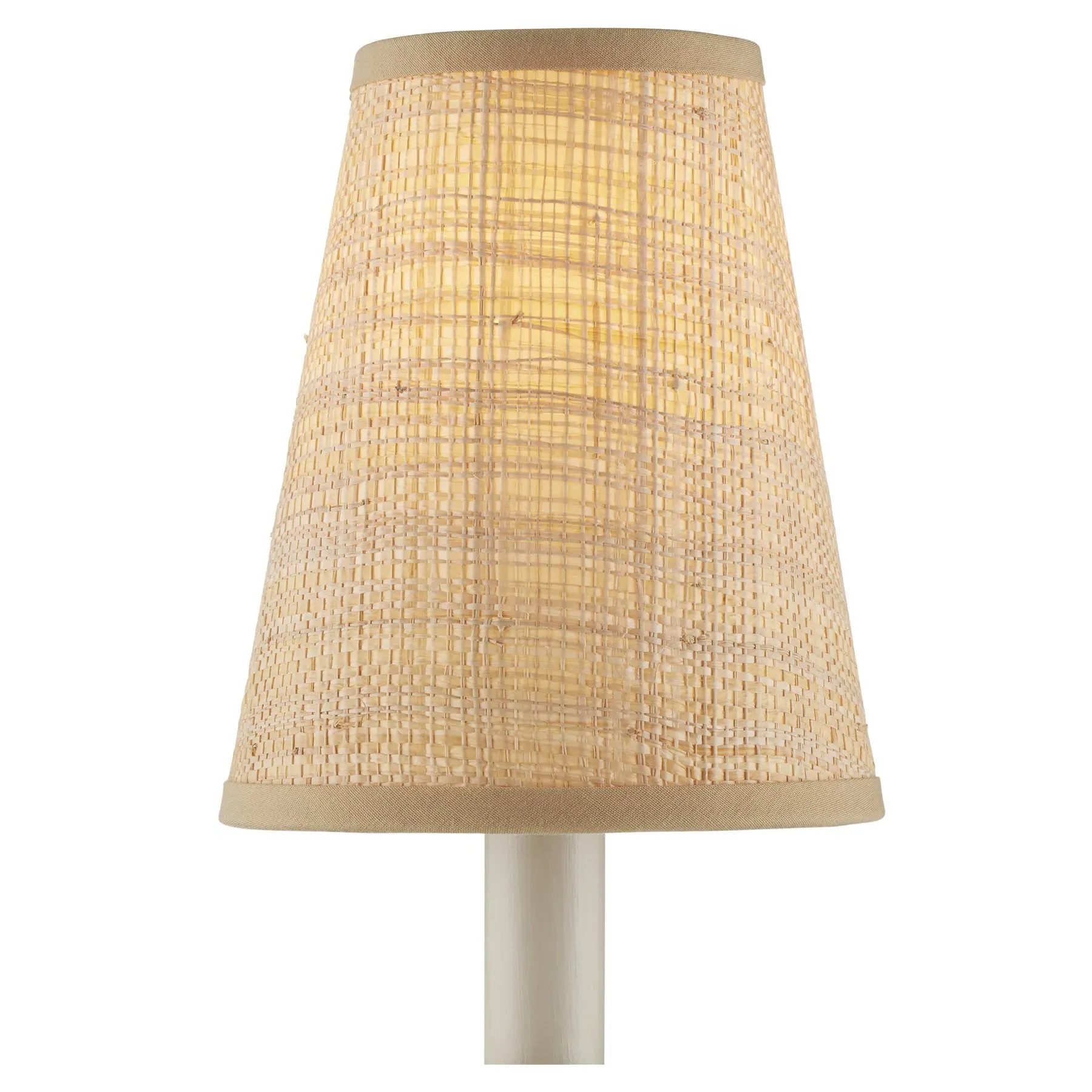 Jodie Tapered Chandelier Shade - Natural, Grasscloth image