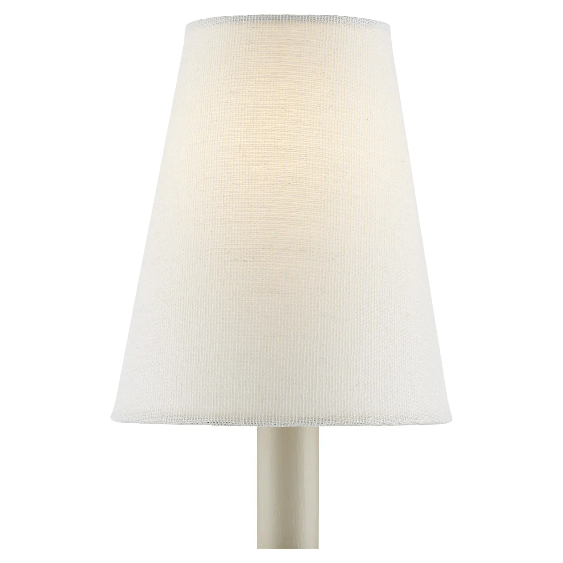 Jodie Tapered Chandelier Shade - Off White, Grasscloth