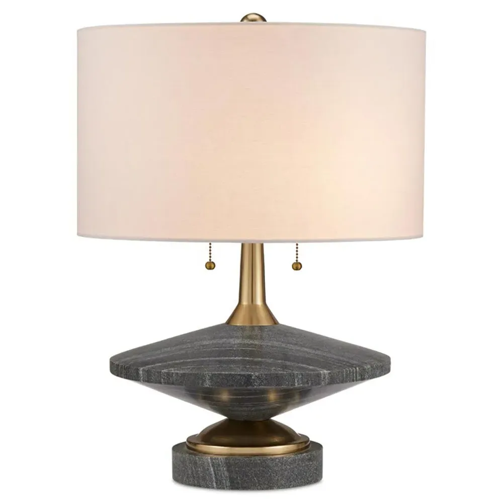 Johari Table Lamp - Black, Stone