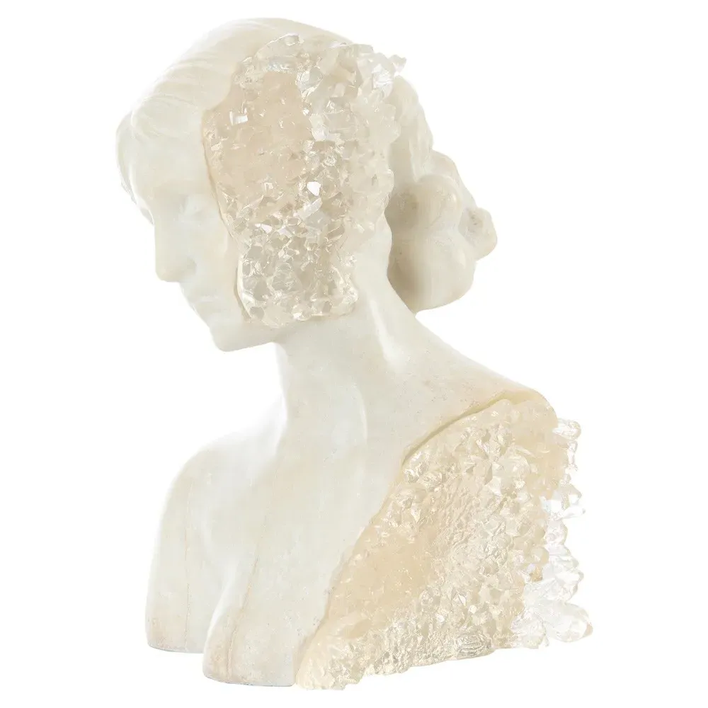 John Richard Accent Bust Sculpture - White, Resin Crystal image