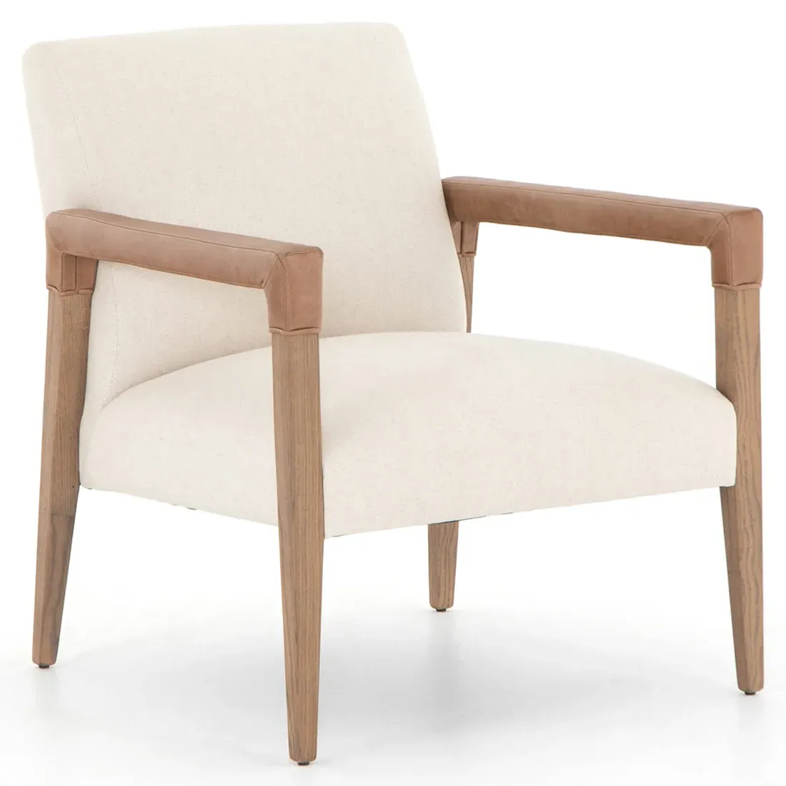 Jolie Upholstered Arm Chair - Cream, Nettlewood