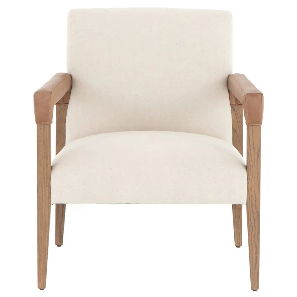 Jolie Upholstered Arm Chair - Cream, Nettlewood