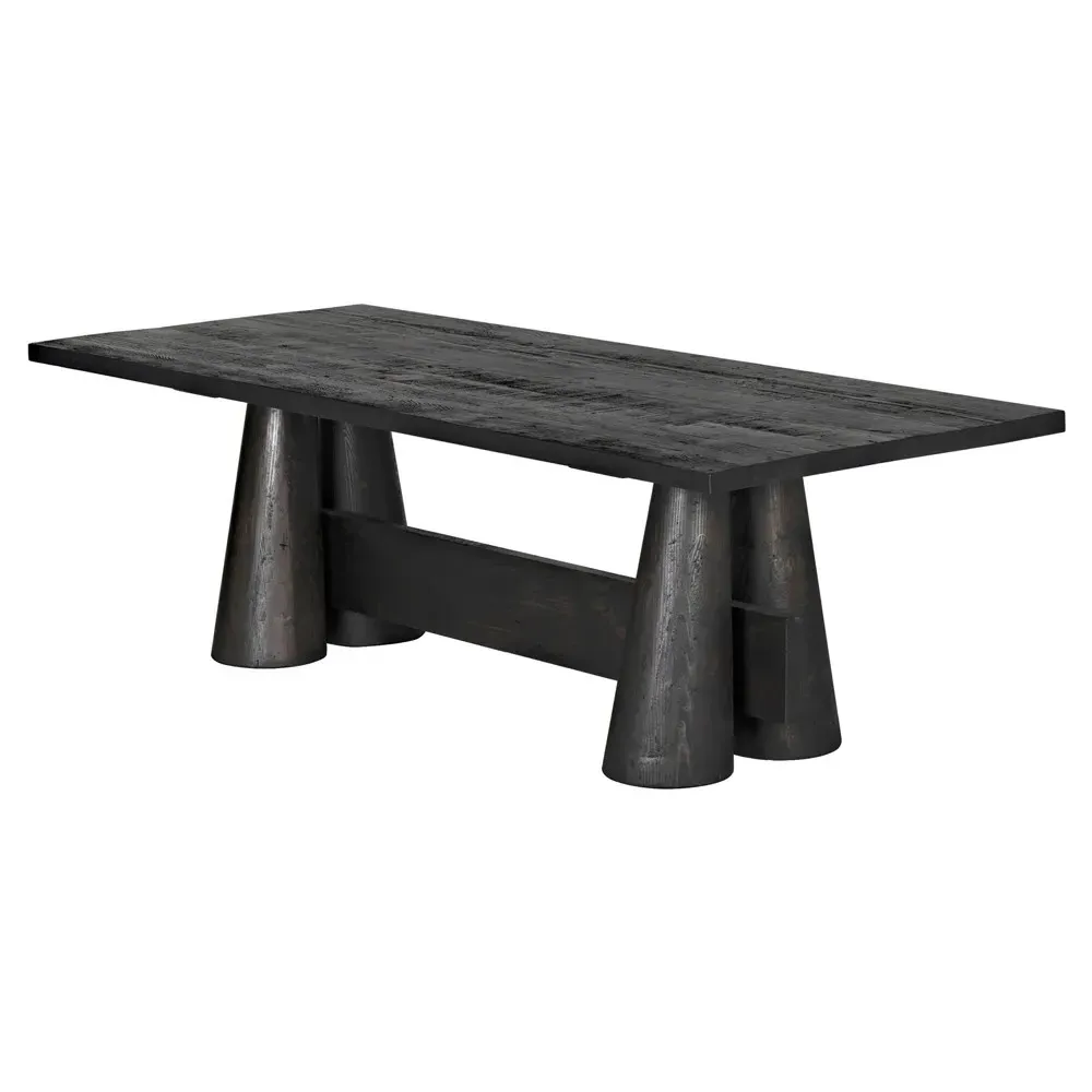 Jonah Dining Table - Black, Douglas Fir