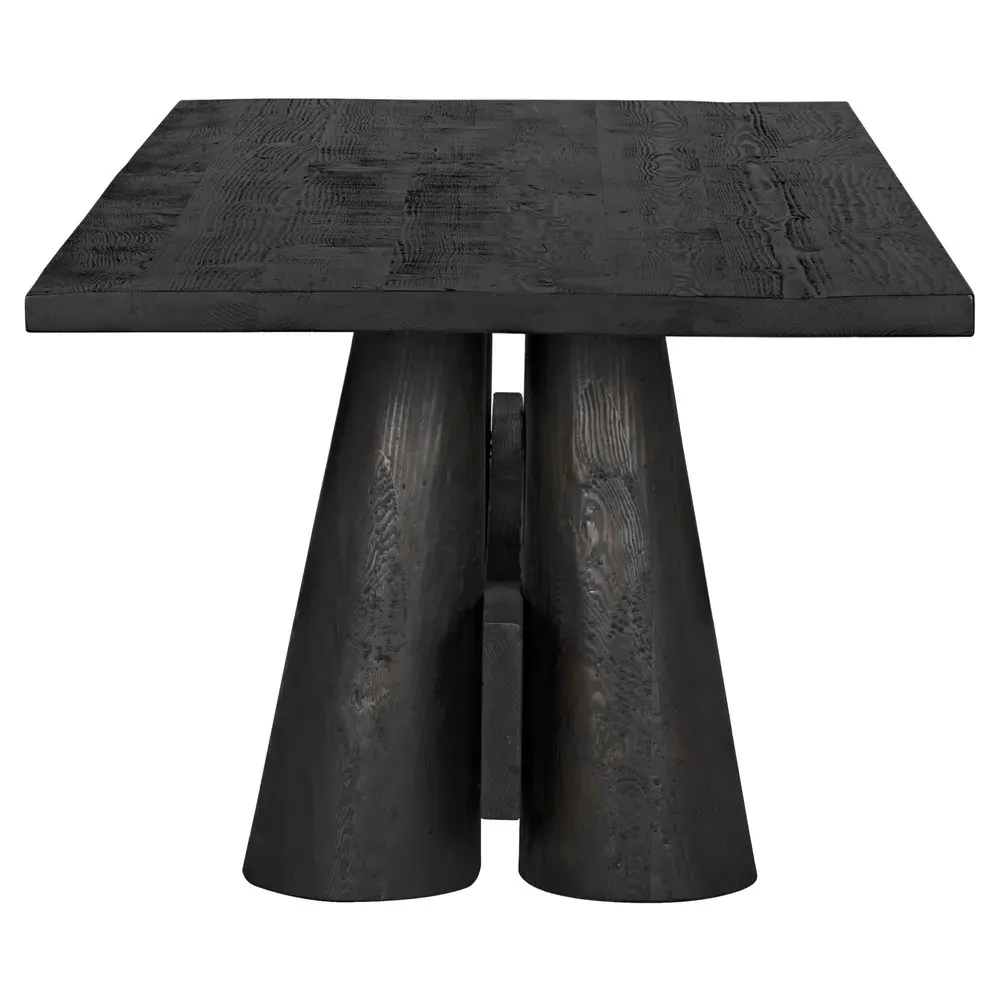 Jonah Dining Table - Black, Douglas Fir
