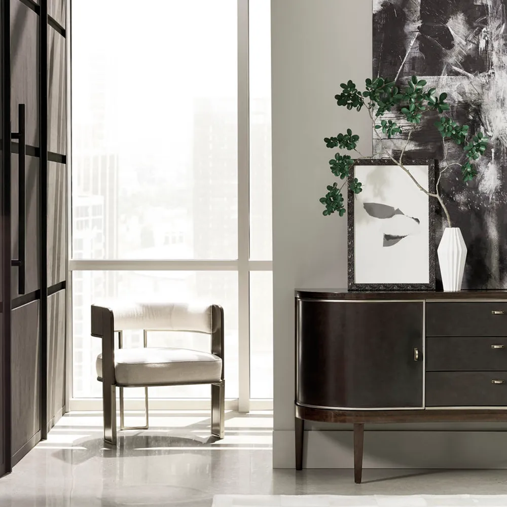 Jonas Barrel Chair - Beige, Wood