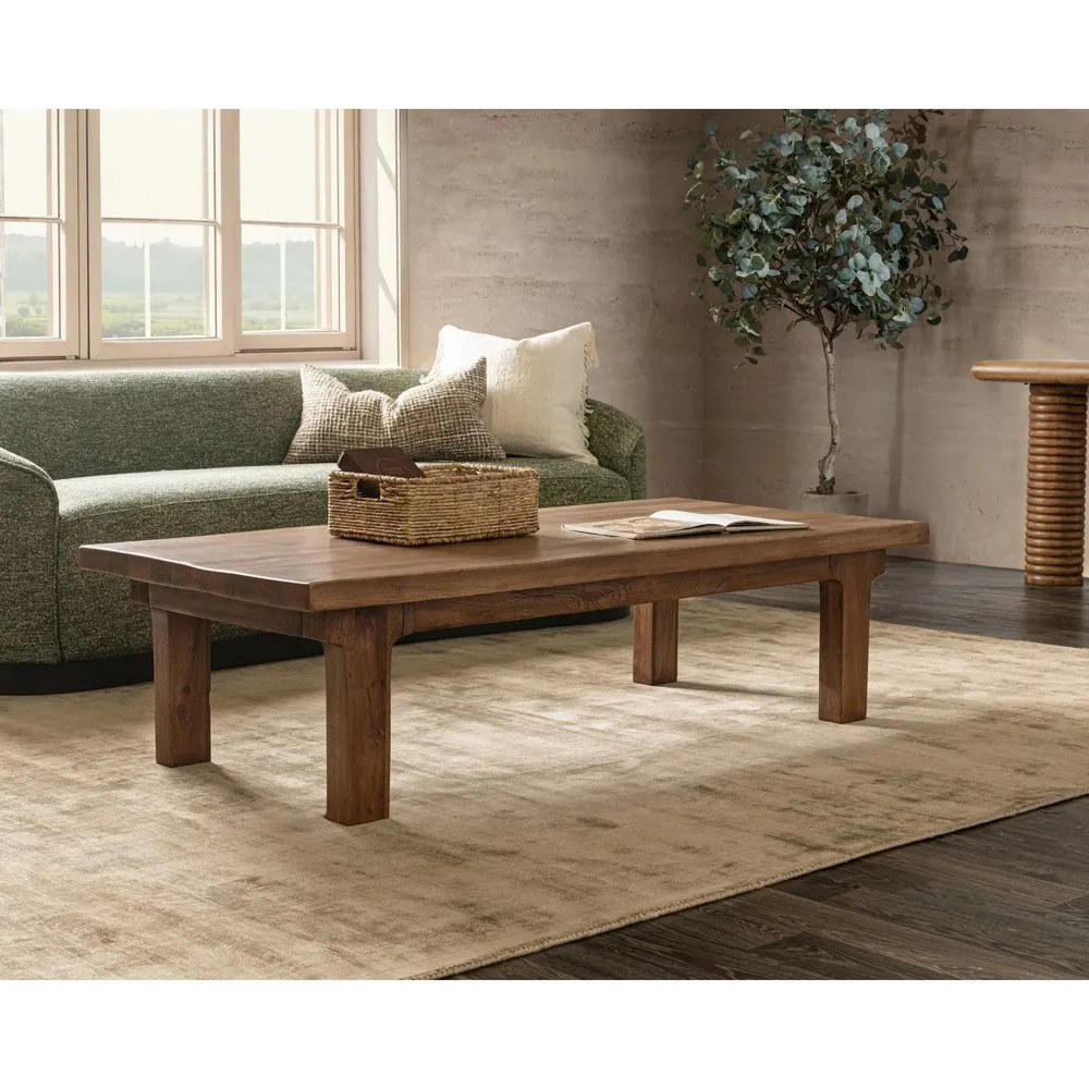 Jonna Rectangular Coffee Table - Brown, Reclaimed Wood