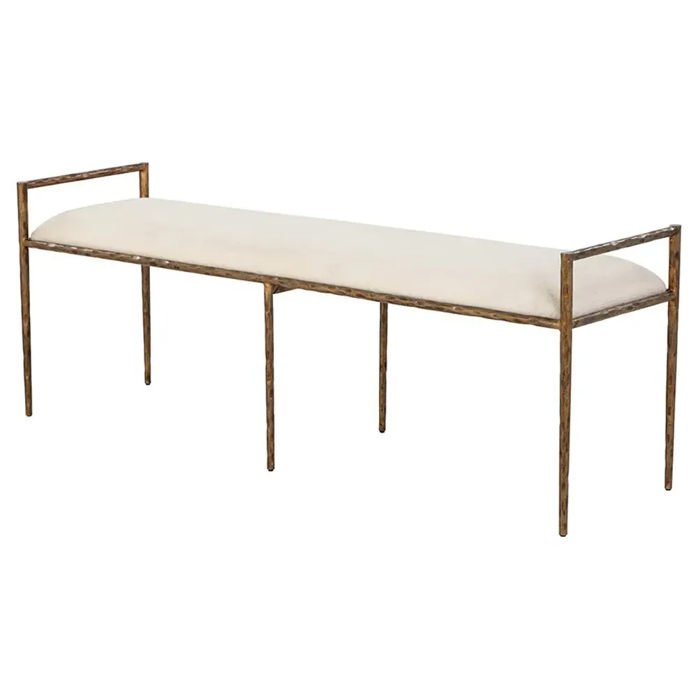 Jonty Bedroom Bench - Cream, Performance Fabric