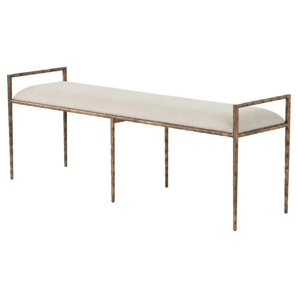 Jonty Bedroom Bench - Grey, Performance Fabric image