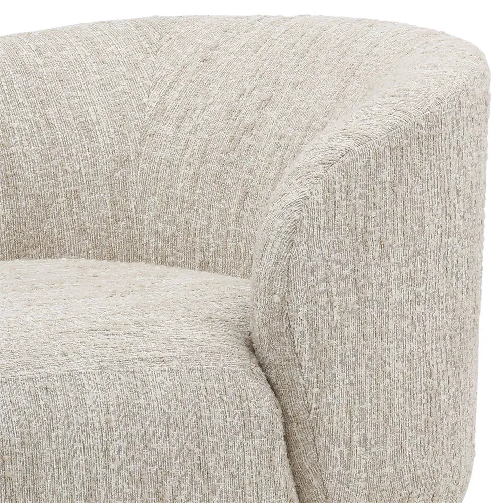 Jordaine Chaise - Beige, Boucle