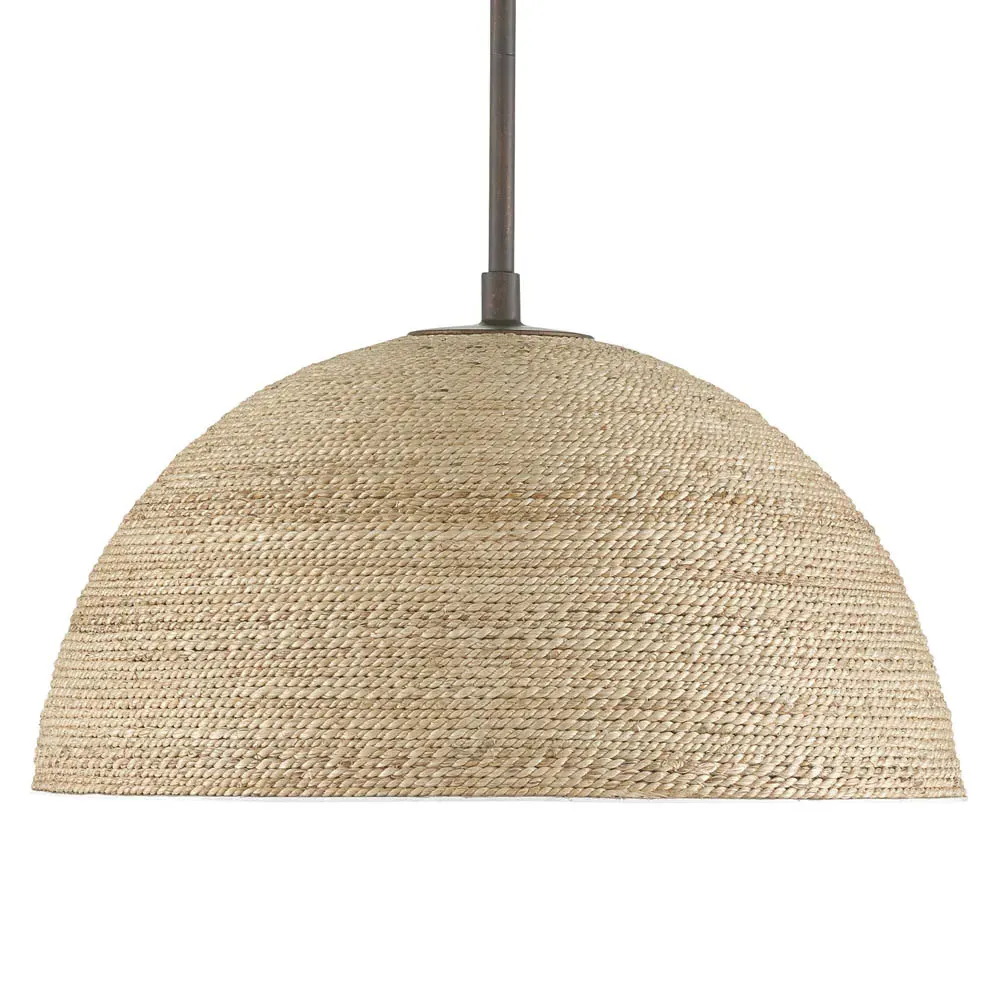 Jordan Dome Pendant Light - Beige, Abaca Rope image