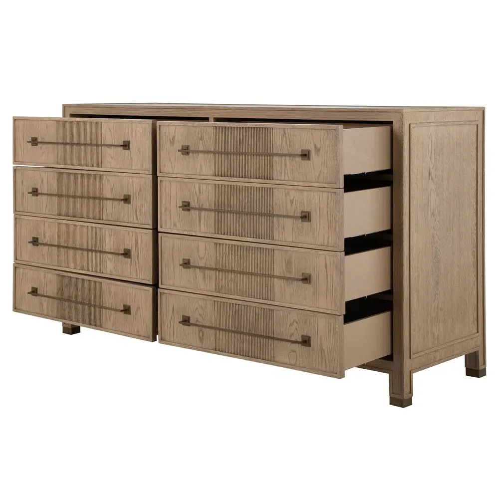 Jordan Double Dresser - Brown, Oak