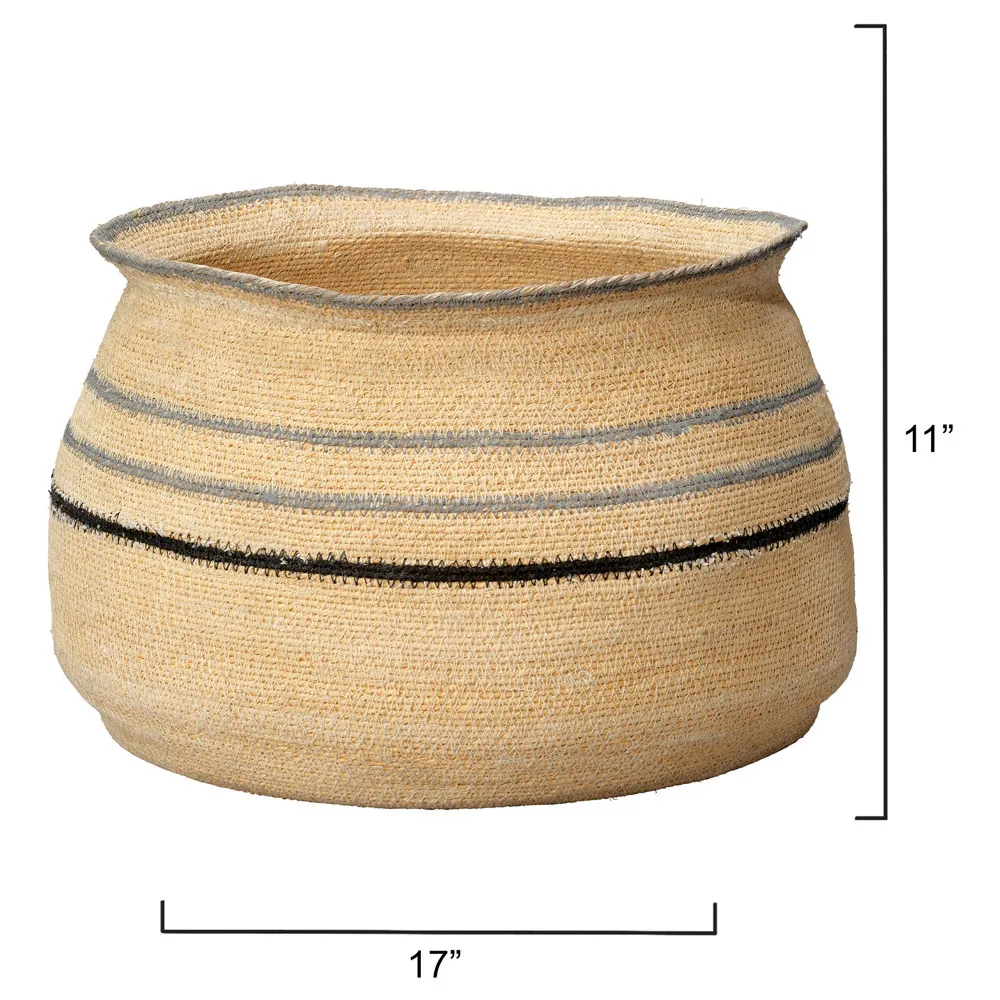 Jordan Floor Basket - Natural, Seagrass