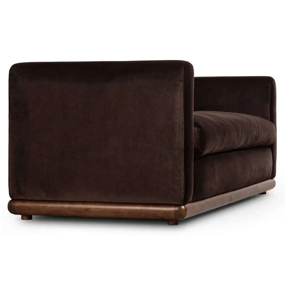 Jordane 3-Seater Sofa - Cocoa, Velvet