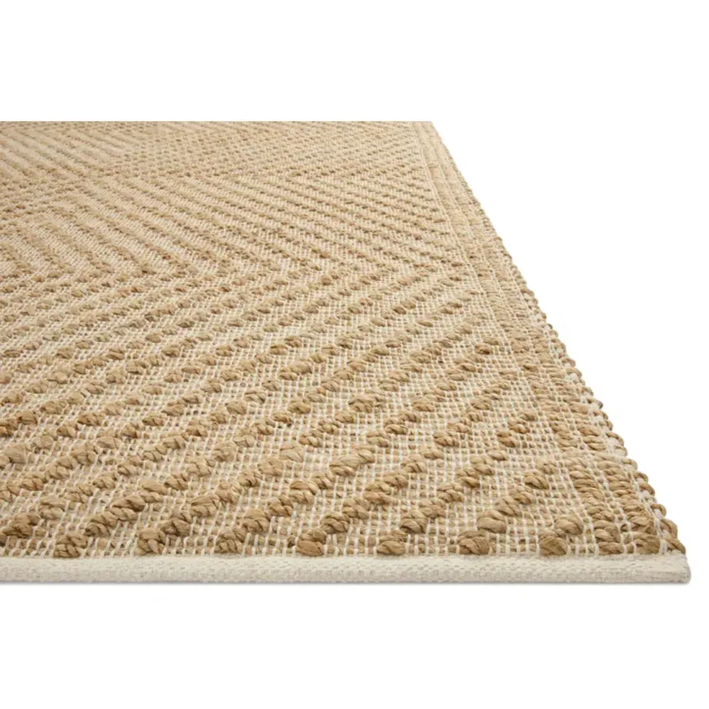 Jorren Diamond Patterned Jute Rug Sample - Natural