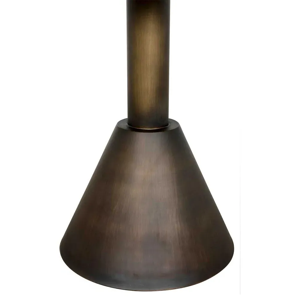 Josefa Round Side Table - White, Marble