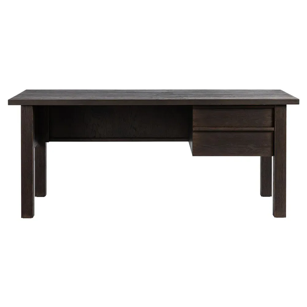 Joseph Rustic Lodge Desk - Dark Brown, Oak image