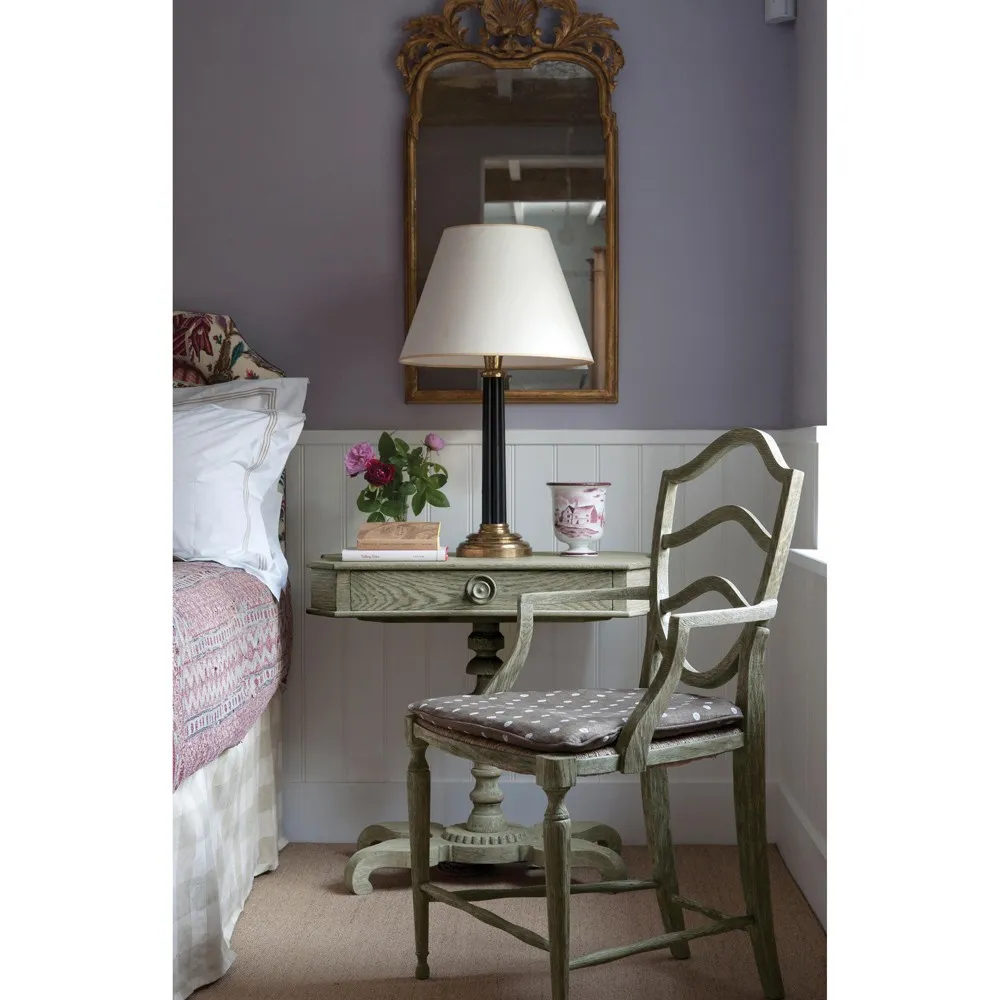 Joseph Woven Rush Dining Arm Chair - Grey, Oak