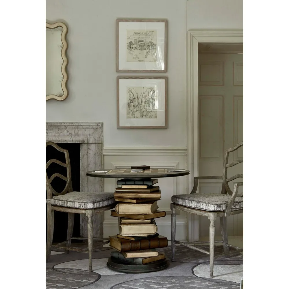 Joseph Woven Rush Dining Arm Chair - Grey, Oak