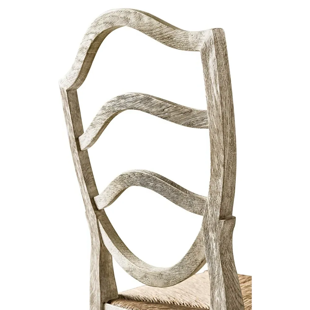 Joseph Woven Rush Dining Side Chair - Grey, Oak