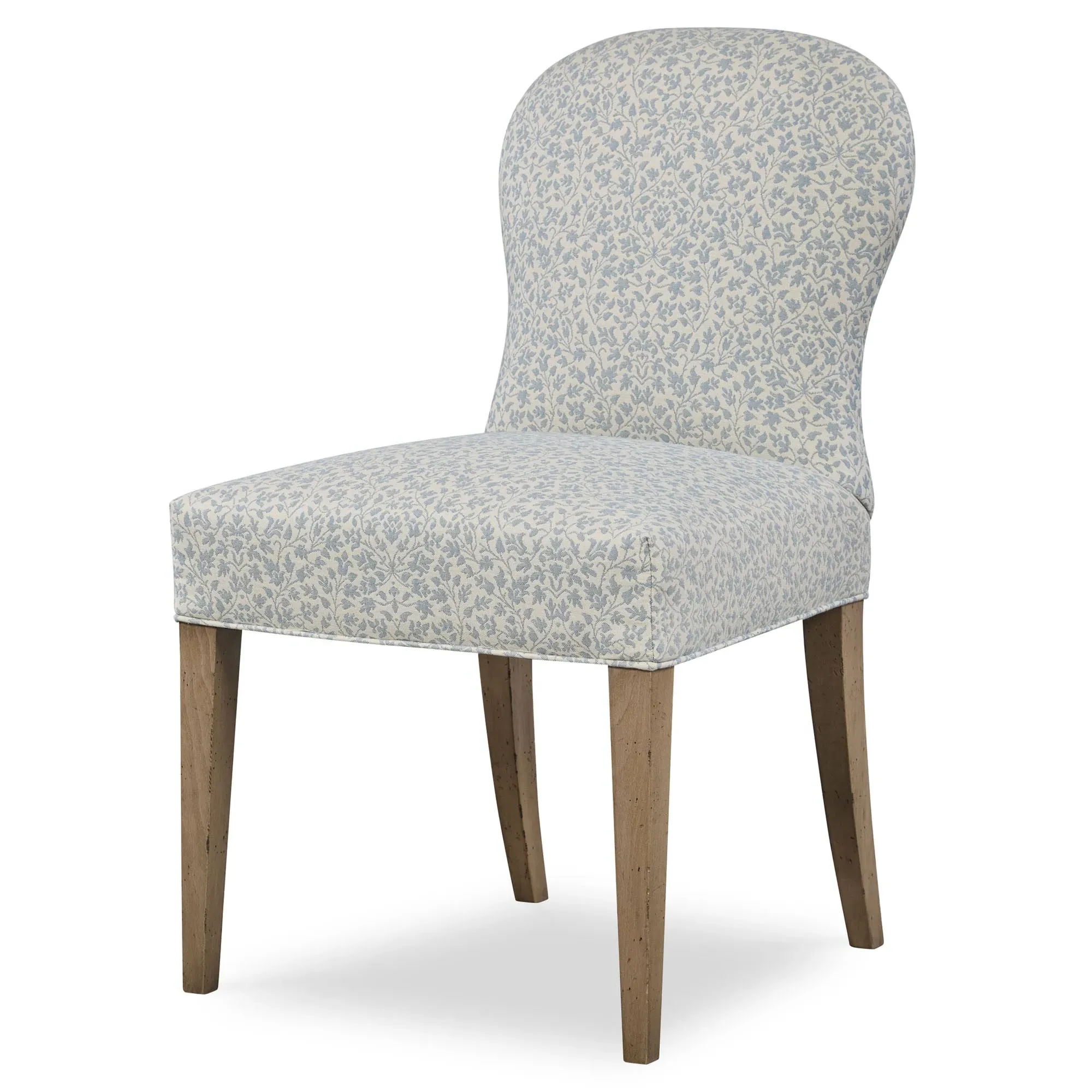 Josephie French Country Dining Side Chair - Blue, Sunbrella