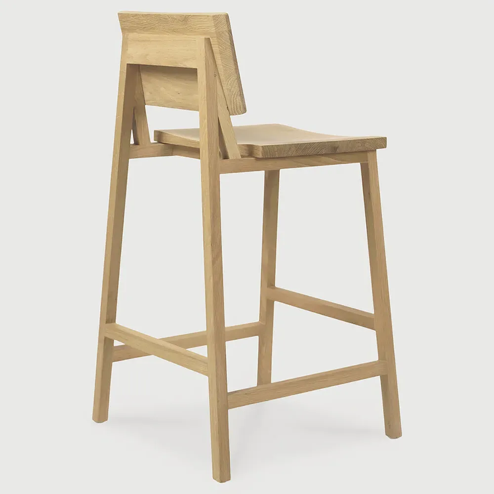 Josie Counter Stool - Brown, Oak