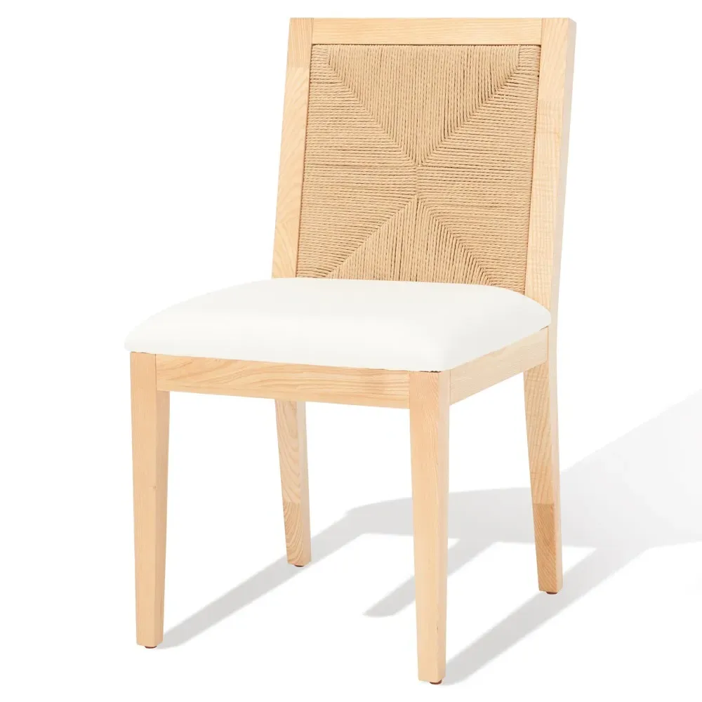 Josie Dining Chair Set of 2 - White, Ash
