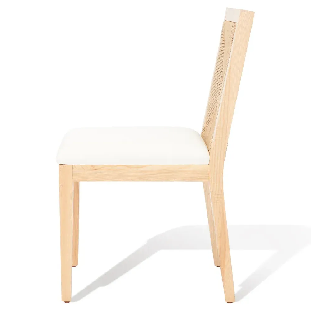 Josie Dining Chair Set of 2 - White, Ash
